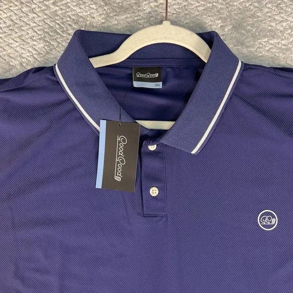 Good Good Golf Midnight Textured Polo Shirt Mens 3XL NWT Fighting For Par
